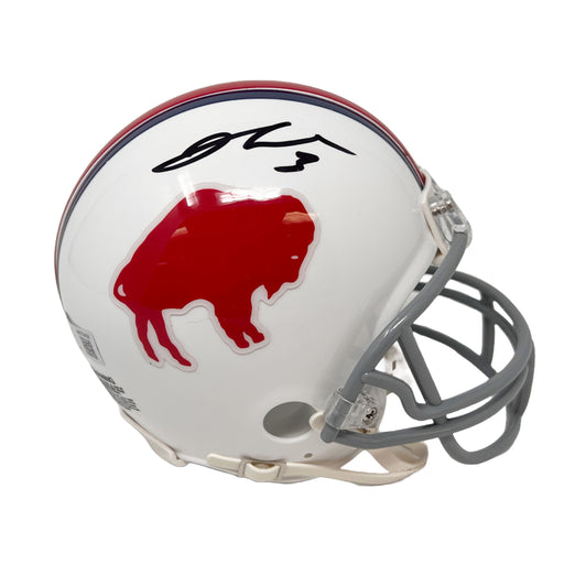 Damar Hamlin Signed Standing Buffalo VSR4 Mini Helmet Signed Mini Helmets TSE Buffalo 