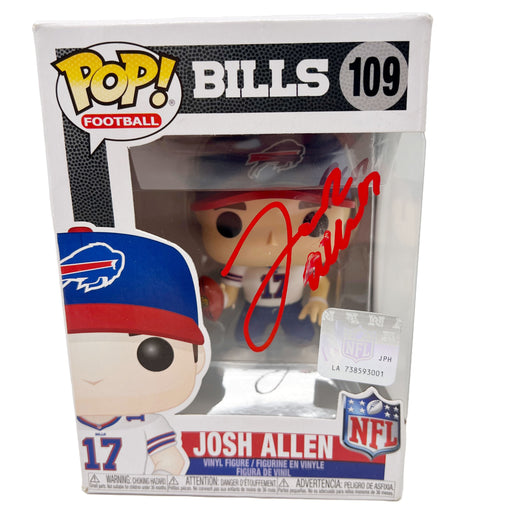 SMUDGED/DENTED: Josh Allen Signed Funko Pop (smudged/dented) CLEARANCE TSE Buffalo 