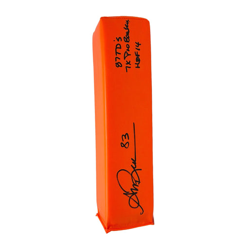 Andre Reed Signed Replica End Zone Pylon with "87 TDs - 7X Pro Bowl - HOF 14" Signed Pylons TSE Buffalo 