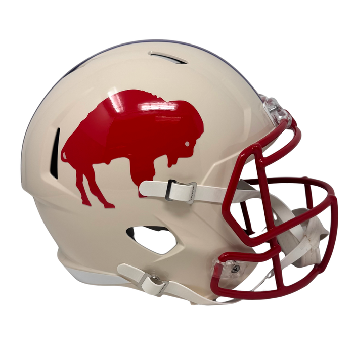 PRE-SALE: DJ Moore Signed Buffalo Bills Full Size RETRO Speed Authentic Helmet