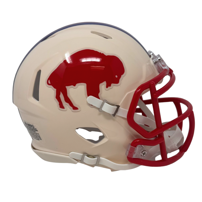 PRE-SALE: Christian Benford Signed Buffalo Bills Retro Speed Mini Helmet