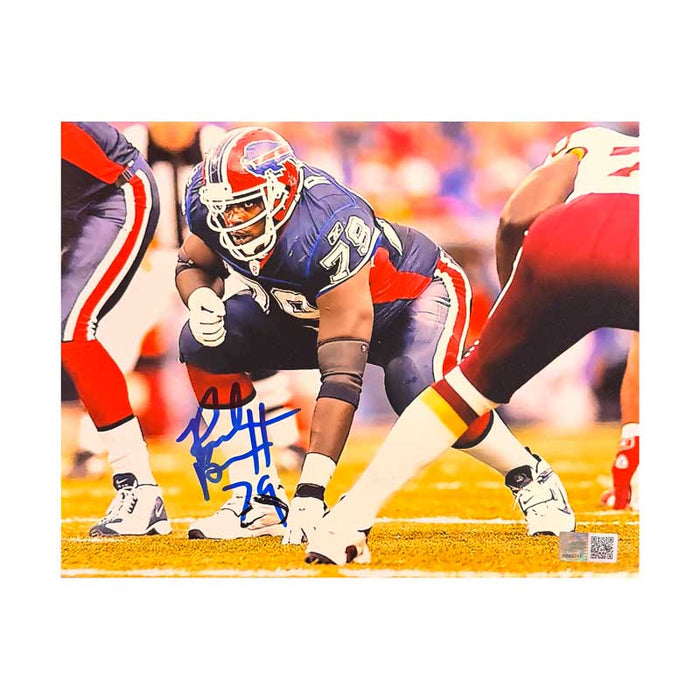 Ruben Brown Signed in Stance Horizontal 8x10 Photo