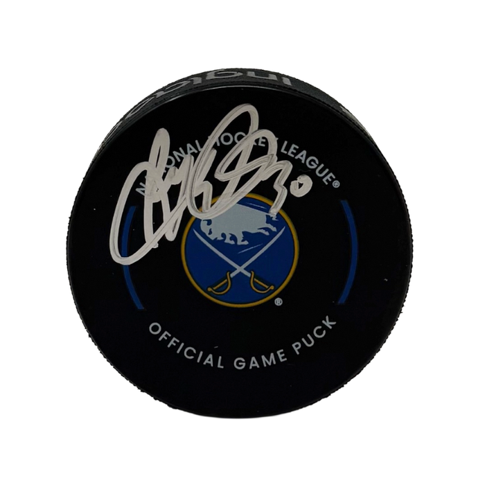 Ryan Miller Signed Buffalo Sabres Official Game Model Hockey Puck