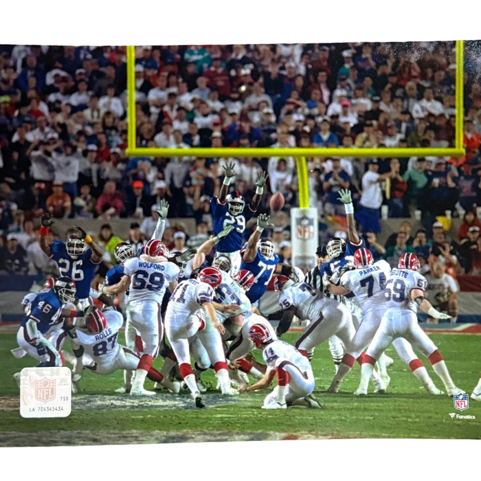 Scott Norwood Unsigned Super Bowl Kick 8x10 Photo