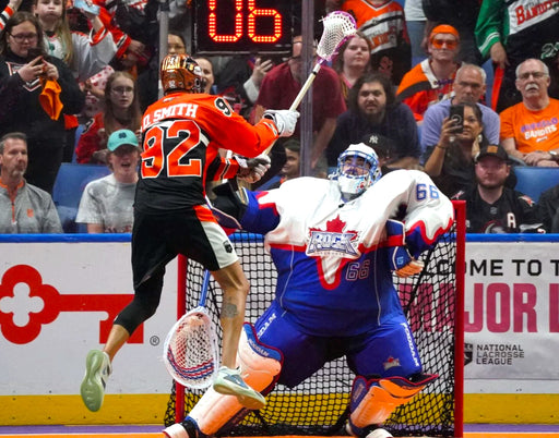Dhane Smith Jump Shot vs. Toronto Unsigned Photo Signed Lacrosse Photo TSE Buffalo 