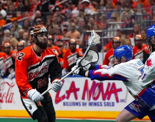 Josh Byrne Close Up Vs. Toronto Unsigned Photo Signed Lacrosse Photo TSE Buffalo 