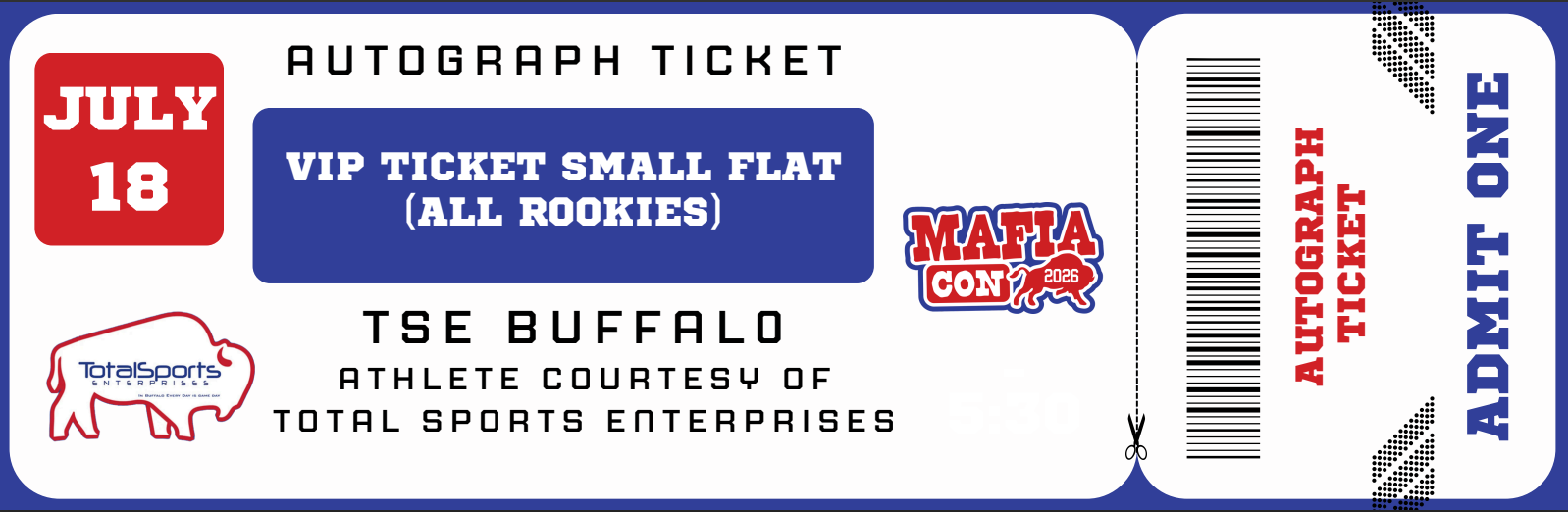 VIP TICKET: Get Your Flat (up to 16x20) or Mini Helmet Signed by (Parker, Igbinosun, Elarms-Orr, and Kilgor) (Copy)