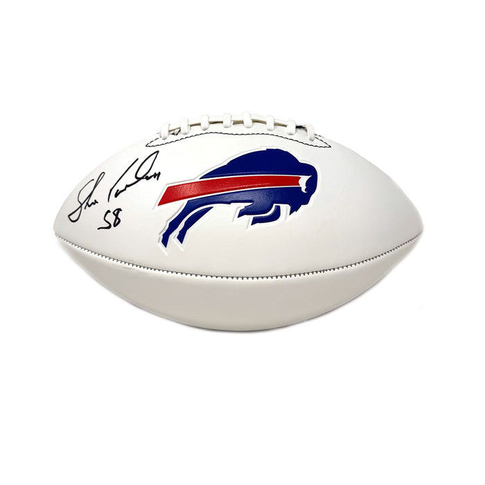 Shane Conlan Signed Buffalo Bills White Logo Football