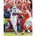 Shaq Lawson Reaching for Mahomes in White Unsigned Photo Unsigned Photos TSE Buffalo 