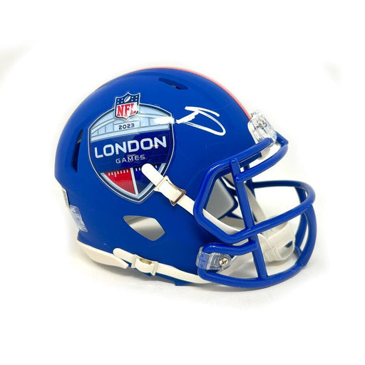 Stefon Diggs Signed London Speed Mini Helmet Signed Mini Helmets TSE Buffalo 