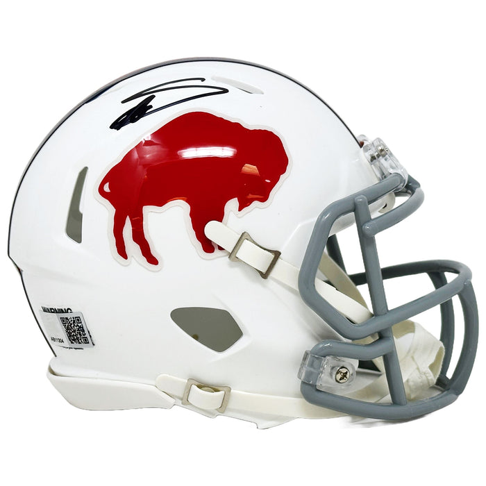Stefon Diggs Signed Buffalo Bills Standing Buffalo Speed Mini Helmet Signed Mini Helmets TSE Buffalo 