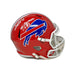 Steve Christie Signed Buffalo Bills Full Size Red Throwback Speed Replica Helmet with The Comeback 1-3-93 Signed Full Size Helmets TSE Buffalo 