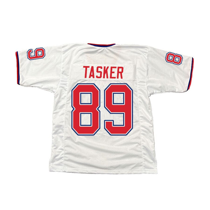 PRE-SALE: Steve Tasker Signed Custom White Pro Bowl Football Jersey PRE-SALE TSE Buffalo 