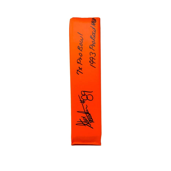 Steve Tasker Signed Replica Pylon with "7X Pro Bowl" and "1993 Pro Bowl MVP" Signed Pylons TSE Buffalo 