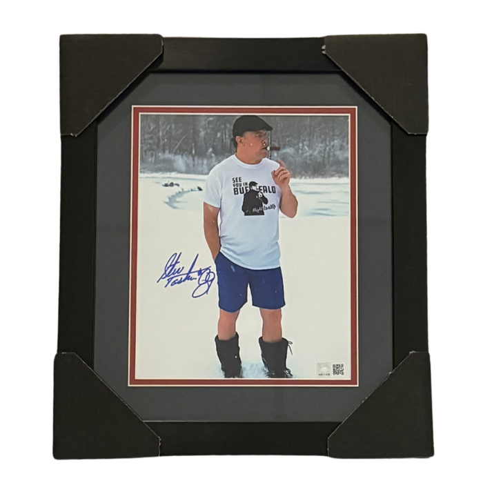 Steve Tasker Signed Iconic 'Might Be Chilly' Cigar 8x10 Photo Professionally Framed