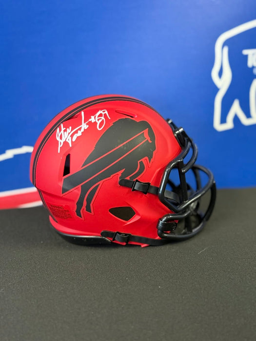 Facebook Auction: Steve Tasker Signed Buffalo Bills RAVE Speed Mini Helmet