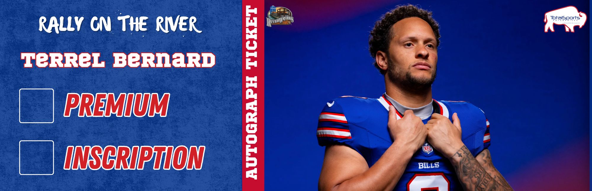 AUTOGRAPH TICKET: Get Your Premium Item Signed in Person by Terrel Bernard