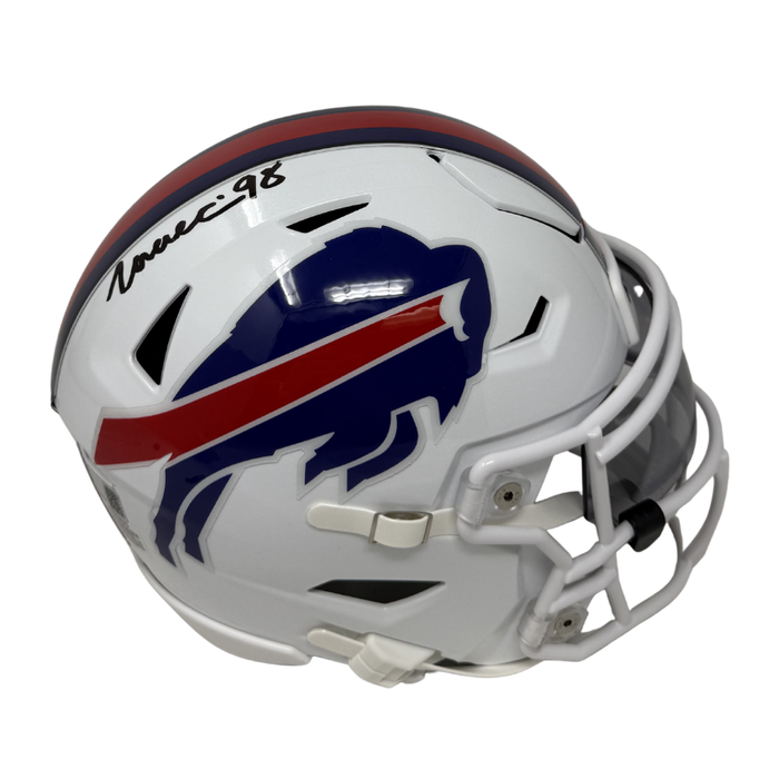 TJ Sanders Signed Buffalo Bills 2021 Speed MIDI Helmet