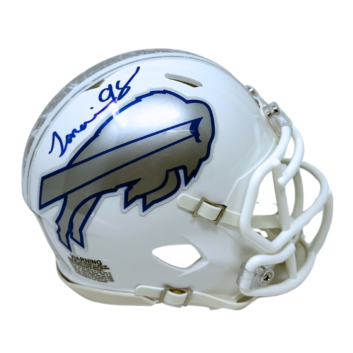 TJ Sanders Signed Buffalo Bills Rivalries Speed Mini Helmet
