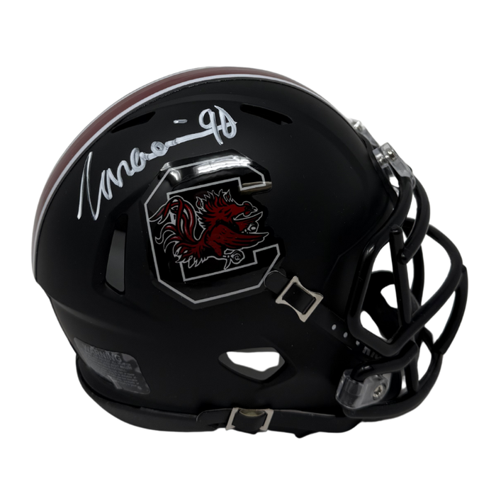 TJ Sanders Signed South Carolina Black Alternate Speed Mini Helmet