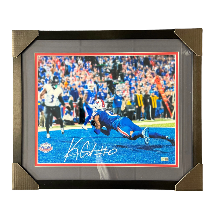 Keon Coleman Signed Diving Touchdown 16x20 Photo Professionally Framed