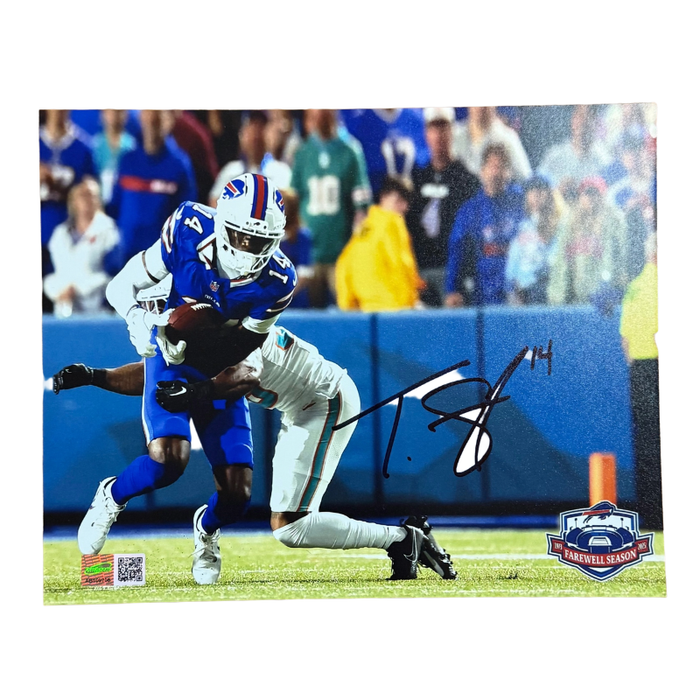 Tyrell Shavers Signed Catch vs Dolphins 8x10 Photo