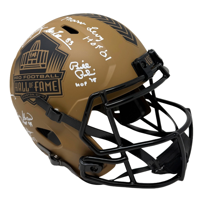 Multi Signed Buffalo Bills Full Size 2023 Salute to Service Hall of Fame Speed Replica Helmet