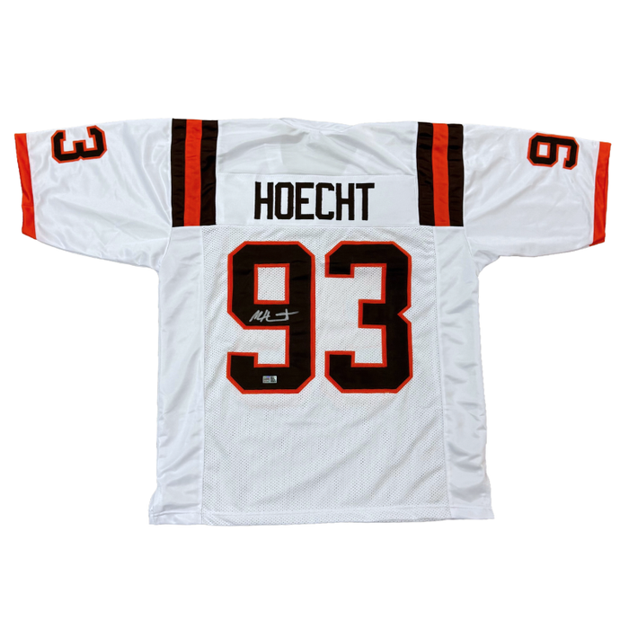 Michael Hoecht Signed Pro-Style White College Football Jersey