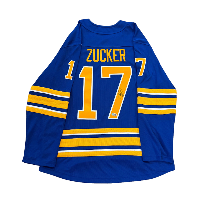 Jason Zucker Signed Buffalo Sabres Authentic Blue Jersey