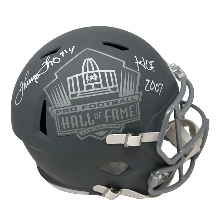 Thurman Thomas Signed Hall of Fame Full Size Slate Speed Replica Helmet with "HOF 2007"