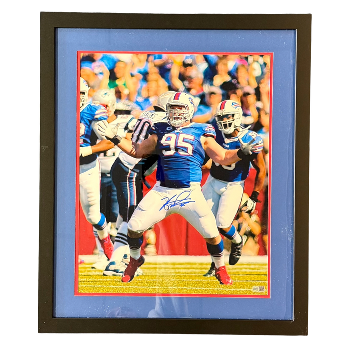 Kyle Williams Signed Superman in Blue 16x20 Photo Professionally Framed