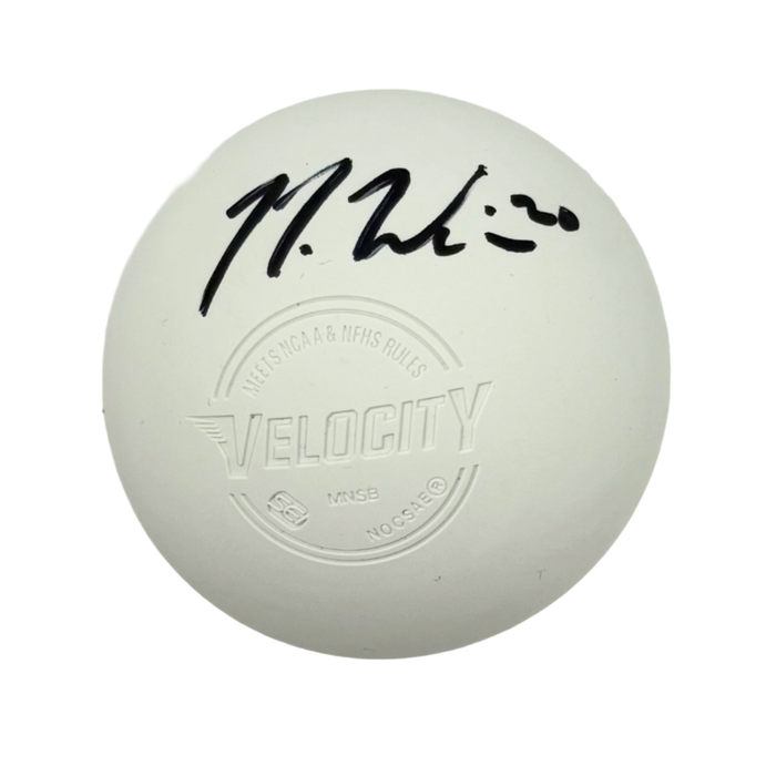 Nick Weiss Signed White Lacrosse Ball