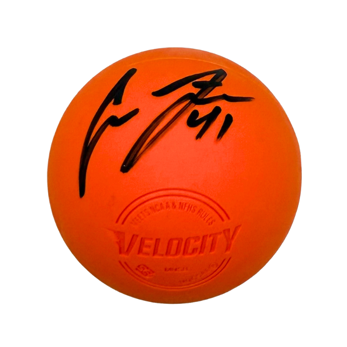 Connor Farrell Signed Orange Lacrosse Ball