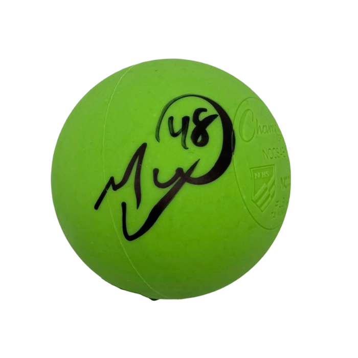 Matt Vinc Signed Green Lacrosse Ball