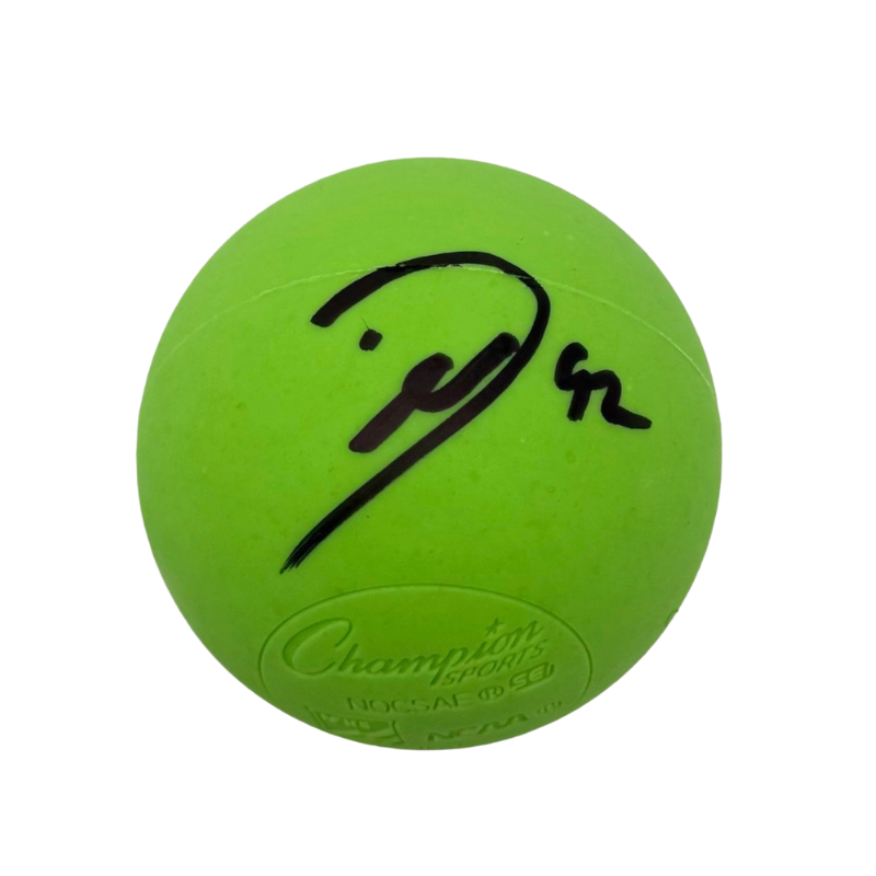 Dhane Smith Signed Green Lacrosse Ball — TSE Buffalo