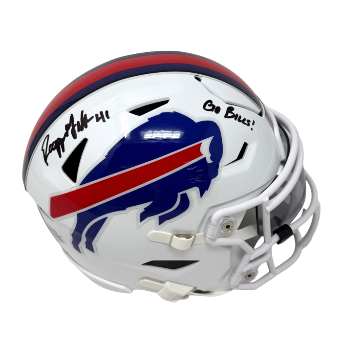 Reggie Gilliam Signed Buffalo Bills 2021 Speed MIDI Flex Helmet with Go Bills