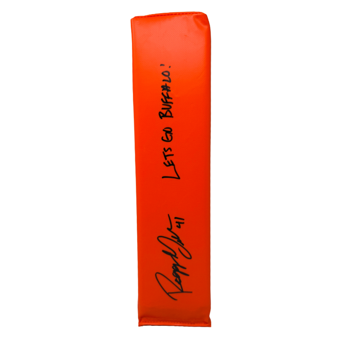 Reggie Gilliam Signed Replica End Zone Pylon with "Let's Go Buffalo"