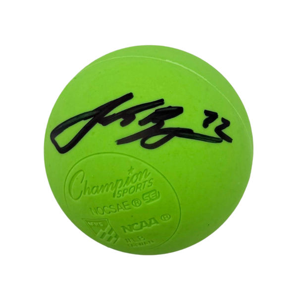 Josh Byrne Signed Green Lacrosse Ball — TSE Buffalo