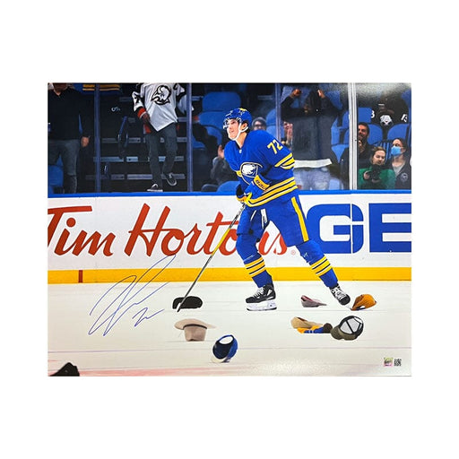 Tage Thompson Signed Hat Trick 16x20 Photo Signed Hockey Photo TSE Buffalo 