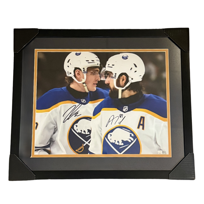 Tage Thompson and Alex Tuch Dual Signed Close-up 16x20 Photo Professionally Framed