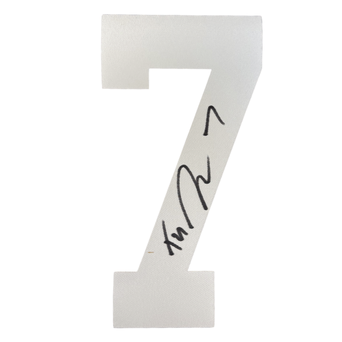 Taron Johnson Signed White Authentic Jersey Number #7