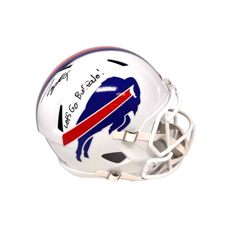 Taylor Rapp Signed Buffalo Bills Full Size 2021 Speed Replica Helmet w ...