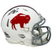 Terrel Bernard Signed Buffalo Bills Standing Buffalo Speed Mini Helmet Signed Mini Helmets TSE Buffalo 