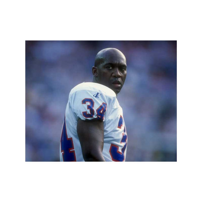 PRE-SALE: Thurman Thomas Signed Looking Over Shoulder in White Photo