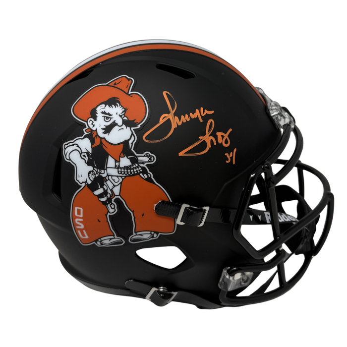 Thurman Thomas Signed Pistol Pete Oklahoma State Full Size Replica Helmet
