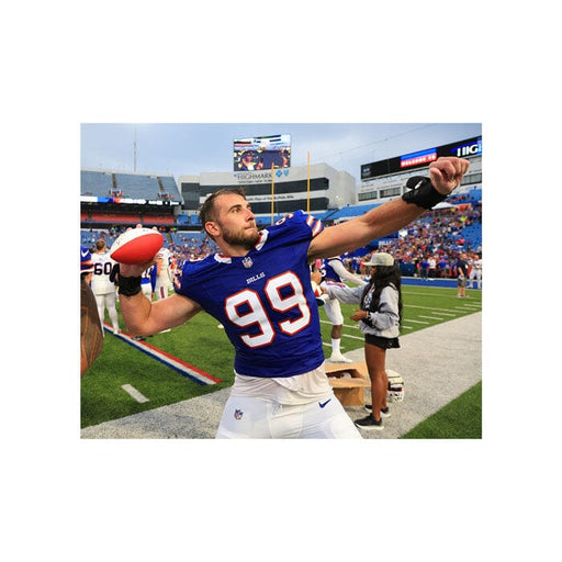 PRE-SALE: Casey Toolhill Signed Throwing Mini Football Photo PRE-SALE TSE Buffalo 