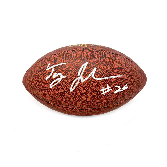 Ty Johnson Signed Wilson Replica Football