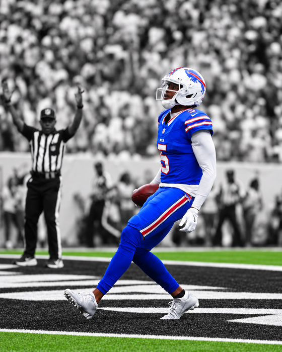 PRE-SALE: Joshua Palmer Signed Game Winning Touchdown vs Texans Spotlight Photo