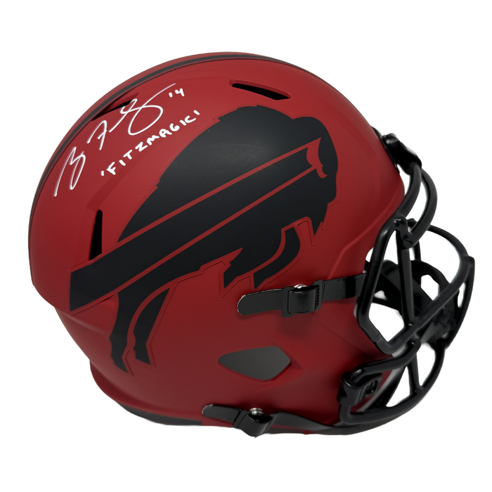 Ryan Fitzpatrick Signed Buffalo Bills Full Size RAVE Speed Replica Helmet with"Fitzmagic"