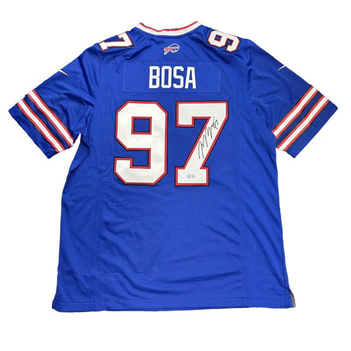 Joey Bosa Signed Buffalo Bills Nike Authentic Blue Stitched Jersey